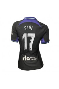 Fotbalové Dres Atletico Madrid Saul Niguez #17 Dámské Venkovní Oblečení 2022-23 Krátký Rukáv